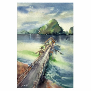 Watercolour Viewpoint on the Andaman - Archival Print