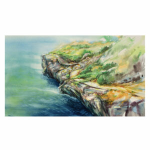 Watercolour The Cliffs Edge - Archival Print