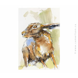 Wildlife Ink - Hare Art Print